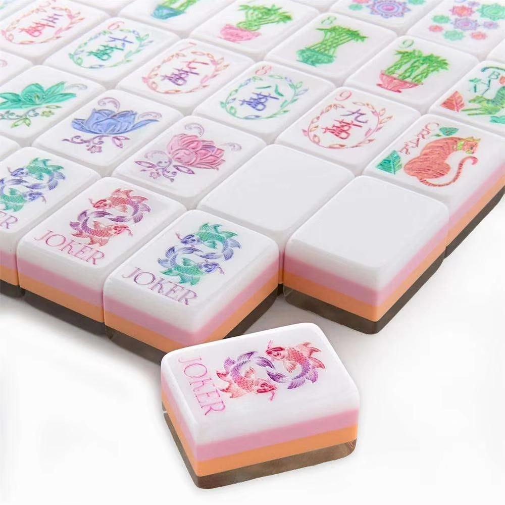 定制160块珍珠图案水晶麻将牌 · 图 2