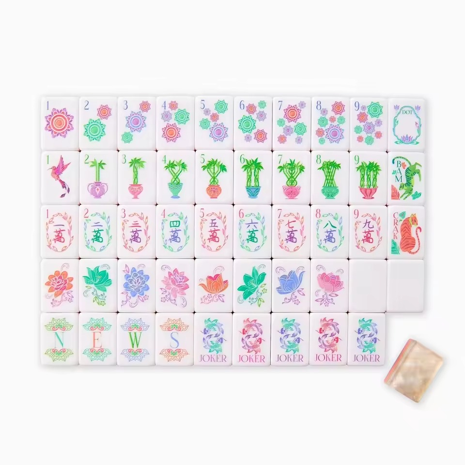定制160块珍珠图案水晶麻将牌 · 图 3